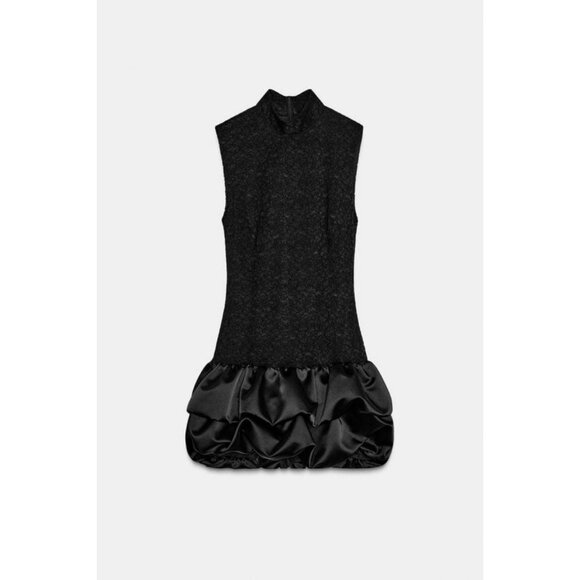 ZARA SHORT DRESS WITH LACE DETAIL - Picture 5 of 7